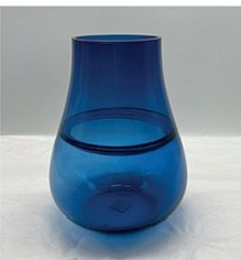 Glass vase in primary color