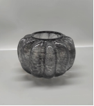 Glass  pumpkin for halloween in primary color made-hand