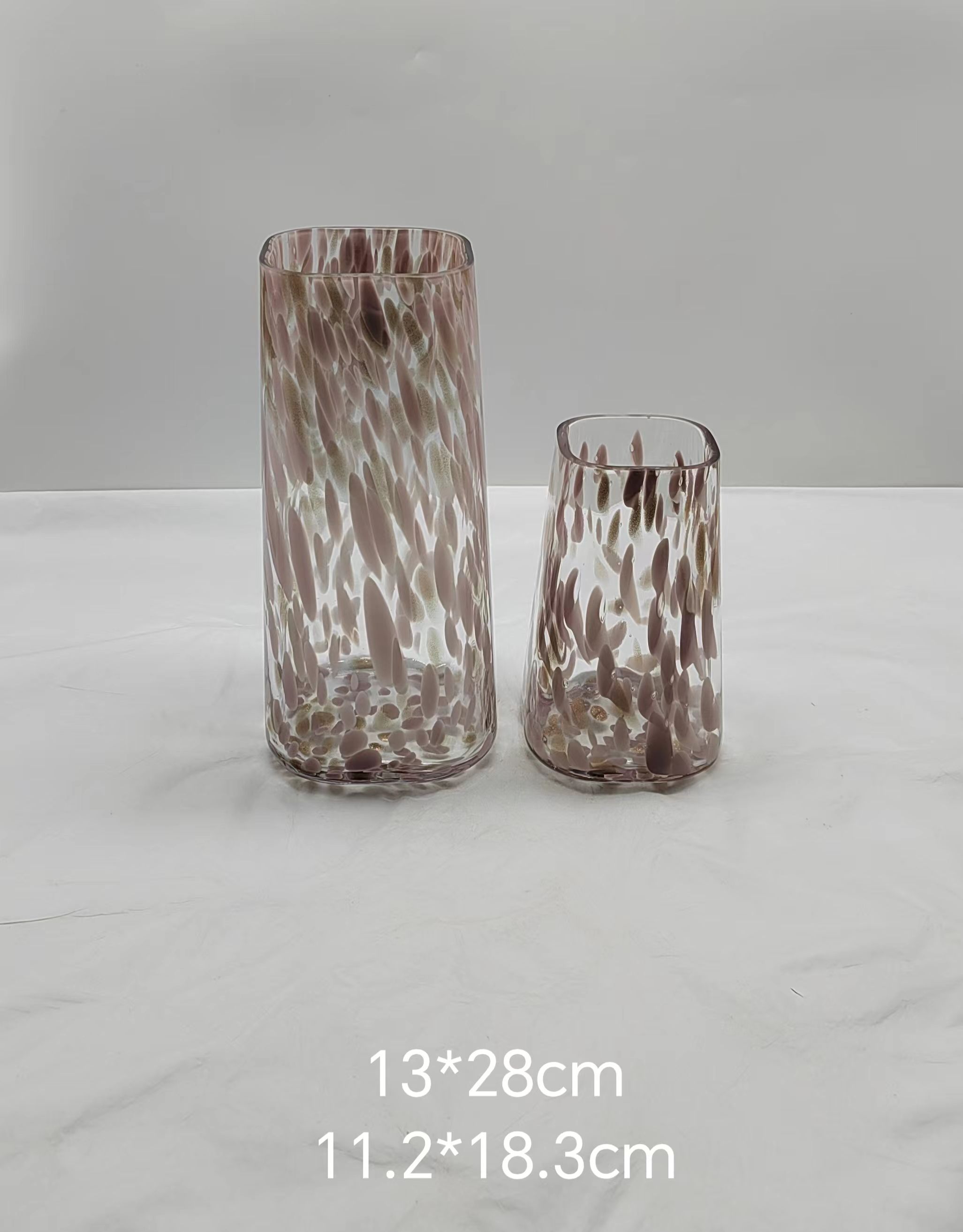 Colorful glass vase large/small